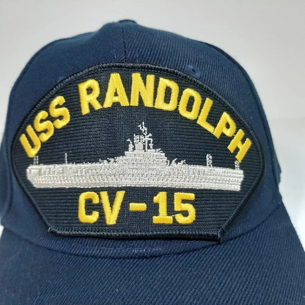 U.S. Navy USS Randolph CV-15 Men's Cap Hat Navy Bl